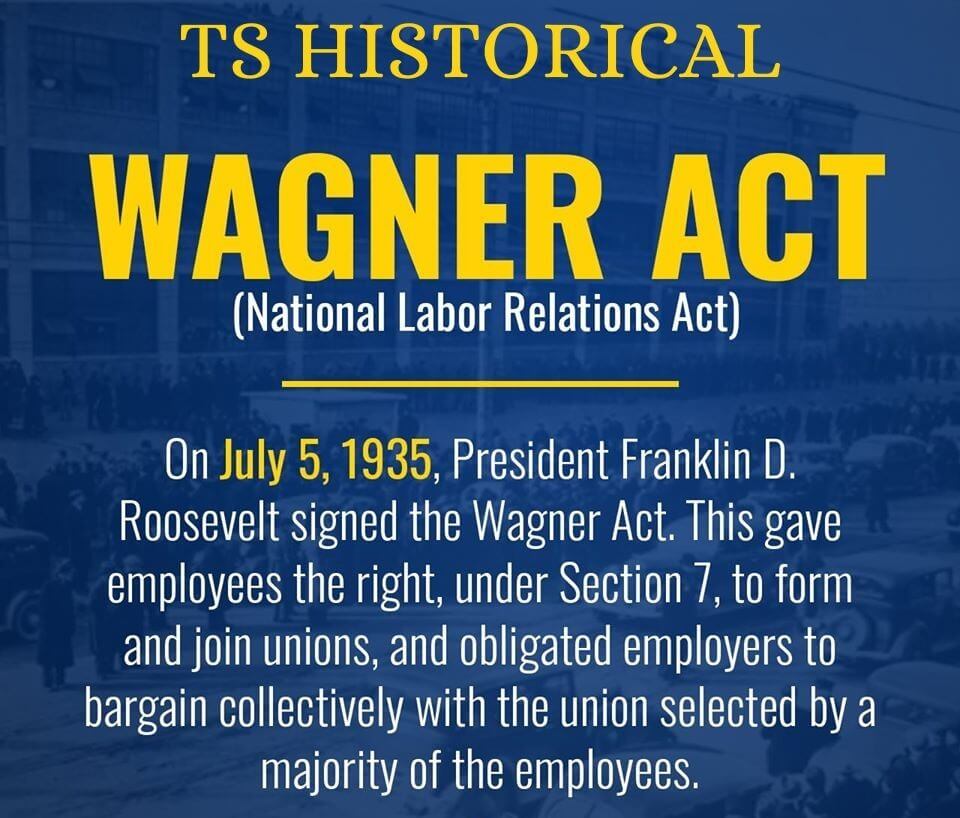 Wagner Act of 1935 - TS HISTORICAL