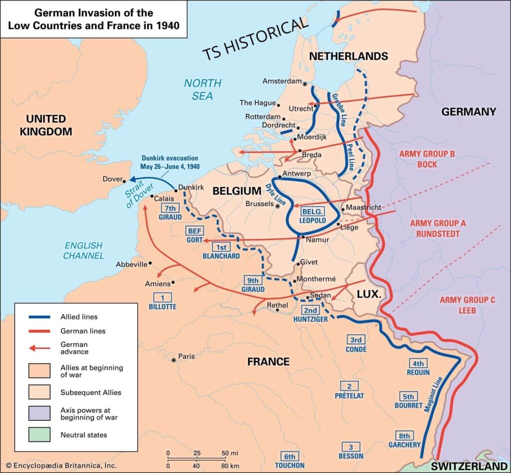 Battle of Dunkirk Map