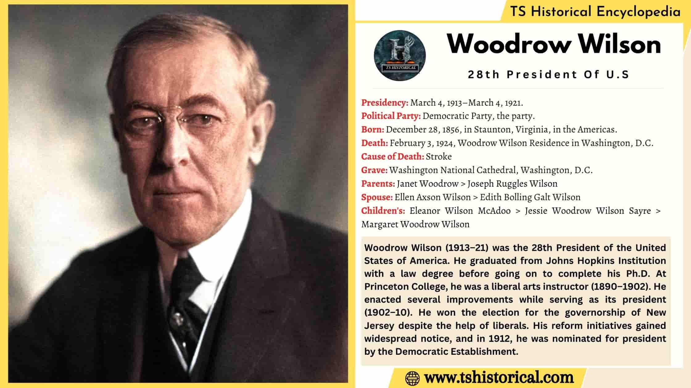 Woodrow Wilson Facts