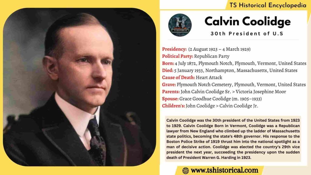 Facts ABout Calvin Coolidge