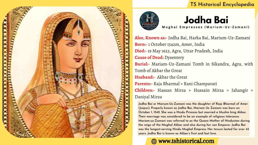 facts about Jodha Bai