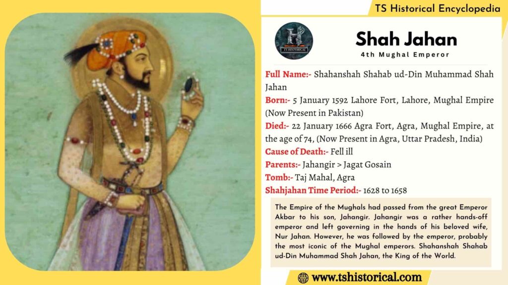 Shah jahan Facts